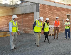 Obras de ampliación de la Cooperativa Hortofructícola de Cartaya.