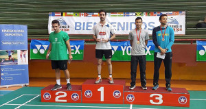 Pablo Abián, gran triunfador en el torneo disputado en Chile. / Foto: www.badminton.es.