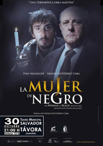 Cartel de la obra de teatro 'La mujer de negro'.