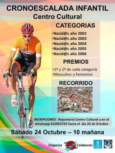 Cartel de la prueba ciclista que se celebra en Nerva.