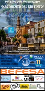 Cartel anunciador de la prueba cicloturista que se celebra en Nerva este domingo.