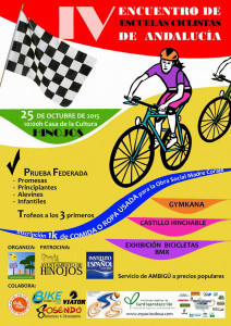 Cartel de la prueba ciclista que se celebra en Hinojos.