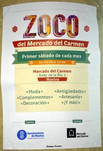 Cartel del zoco. / Foto: Cinta García. 