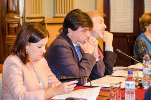 El alcalde Gabriel Cruz en un momento del pleno. / Foto: Cinta García.