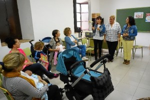 Encuentro de madres lactantes.