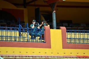 Los agentes han mostrado su trabajo a los escolares. / Foto: Pablo Sayago.