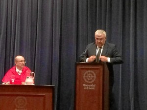 El consejero de Economía y Conocimiento, Antonio Ramírez de Arellano, inaugura el curso 2015/2016 en la UHU.