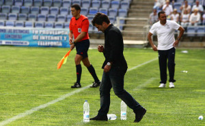 Jose Dominguez ve que el Recre va progresando cada día. / Foto: Josele Ruiz.