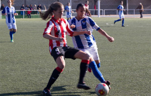 Anita, en un lance del partido de la temporada anterior.