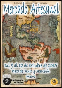 Cartel del mercadillo artesanal.