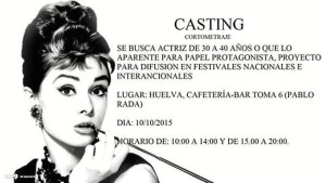 Cartel del casting.