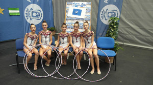 El Infantil Base, con Clara, Laura, Eva, Lola y Ángela, conquistó el oro.