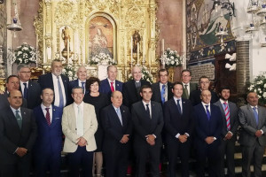 Los asistentes al encuentro acudieron al Santuario de la Cinta