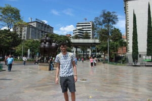 En la plaza Botero de la ciudad de Medellin.