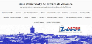 Web de la Guía Comercial de Zalamea.