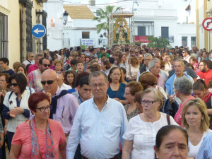 La localidad se volcó con su patrona.