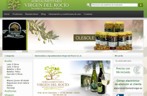 Web de Raigal, una de las cooperativas que permiten comprar aceite on line.