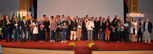 Los premiados en la XX Gala del Deporte de Ayamonte. / Foto: J. L. Rúa.