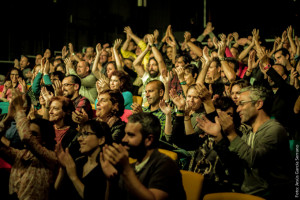 El público se volcó con el cantante.