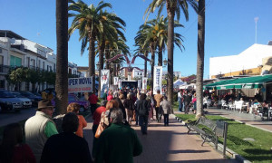 Ambiente festivo en Bollullos durante el fin de semana.