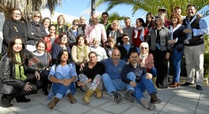 Foto de familia de los asistentes al curso. 