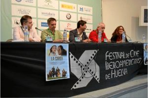 Presentación del film 'La Carga' en la Casa Colón de Huelva. 