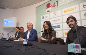 Rueda de prensa de Antonio Asencio, María Teresa López, Pedro Castillo, Aitana Sanchez - Gijon y Jorge Dorado director. / Foto: Alberto Díaz.