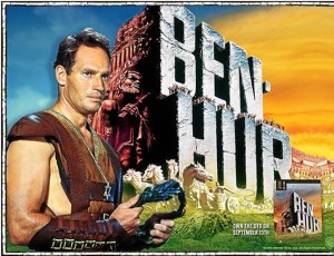 Cartel de la película “Ben Hur” interpretada por C. Heston.