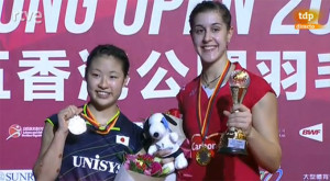 Las protagonistas de la emocionante final en Hong Kong. / Foto: Captura TV.