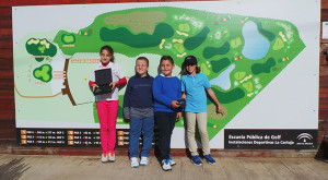 Los representantes de la Academia ayamontina en el torneo jugado en Sevilla.