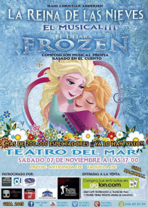 Cartel del musical 'La reina de las nieves'.