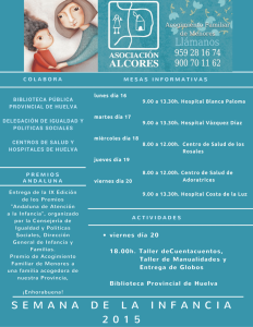 Programa organizado para la 'Semana de la Infancia'. 