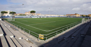 Uno de los campos de fútbol de Punta Umbría, donde se celebrará la VII EDCA Cup' de Fútbol 7.