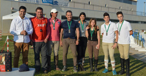 Los ganadores del II Raid Hípico de Punta Umbría.