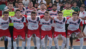 Equipo del Smurfit Kappa, que defendió con tesón su liderato en Villalba.