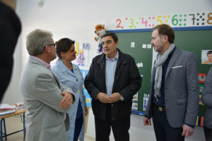 El delegado de Educación en Villalba del Alcor.