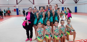 Benjamines y seniors precopa subieron al podio en el Torneo de Lebrija.