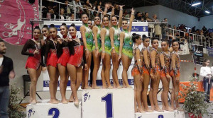 Las gimnastas cadetes firmaron un meritorio bronce en Chiclana.