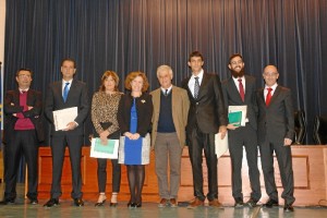 Los premiados en el día de festejos de la Facultad de Humanidades