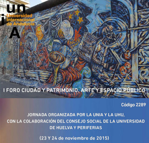 Cartel del 'I Foro de Ciudad y Patrimonio'.