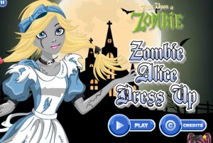 Juego 'Vestir a Alicia como una Zombie'.