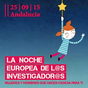 Cartel de la Noche Europea de los Investigadores.