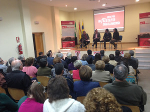 Manuel Guerra ha participado en un acto de campaña en Moguer.