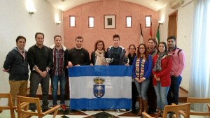 Recibimiento en el Ayuntamiento a Leo Macías.