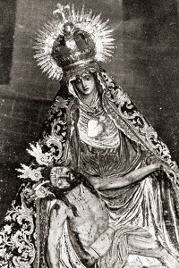 Imagen primitiva de Nuestra Señora de las Angustias / Foto: Alloza