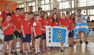 Los representantes del CODA en el Campeonato celebrado en Puente Genil.