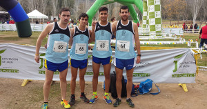 Equipo de la Universidad de Huelva en la prueba de Linares.