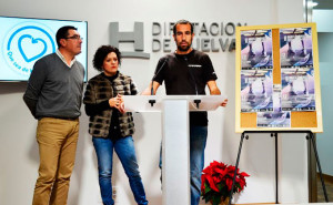 Un momento de la presentación en la Diputación del duatlón de San Barolomé de la Torre. / Foto: Cinta García.