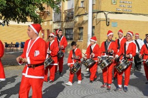 Pasacalles navideño por las calles de Punta Umbría. 