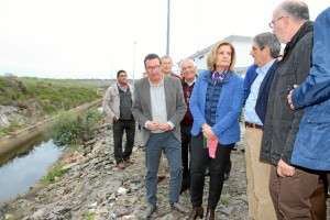 Báñez mantiene un encuentro con las comunidades de regantes del sistema Chanza-Piedras-Los Machos.